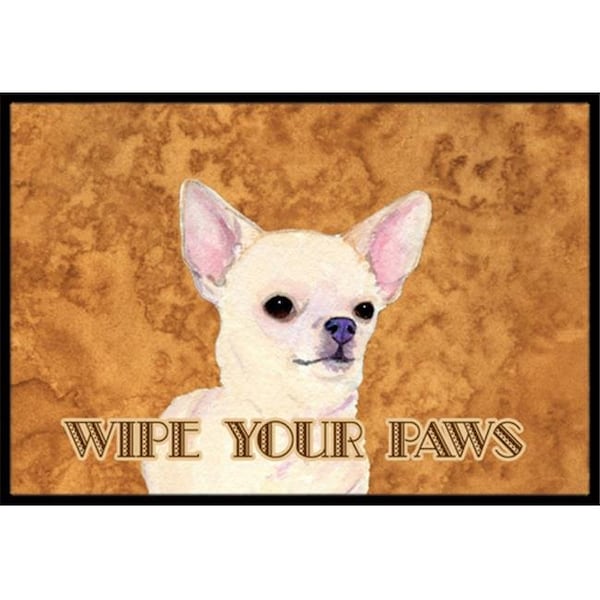Carolines Treasures Carolines Treasures SS4902JMAT 24 X 36 In. Chihuahua Wipe Your Paws Indoor Or Outdoor Mat SS4902JMAT - main